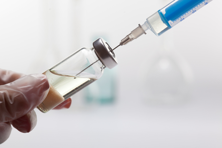 syringe with vial